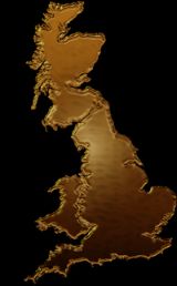 Best removal company in Caerphilly Gold image of the United Kingdom map